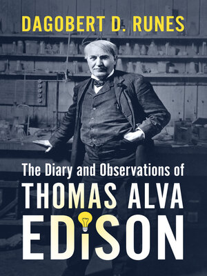 cover image of Diary and Observations of Thomas Alva Edison